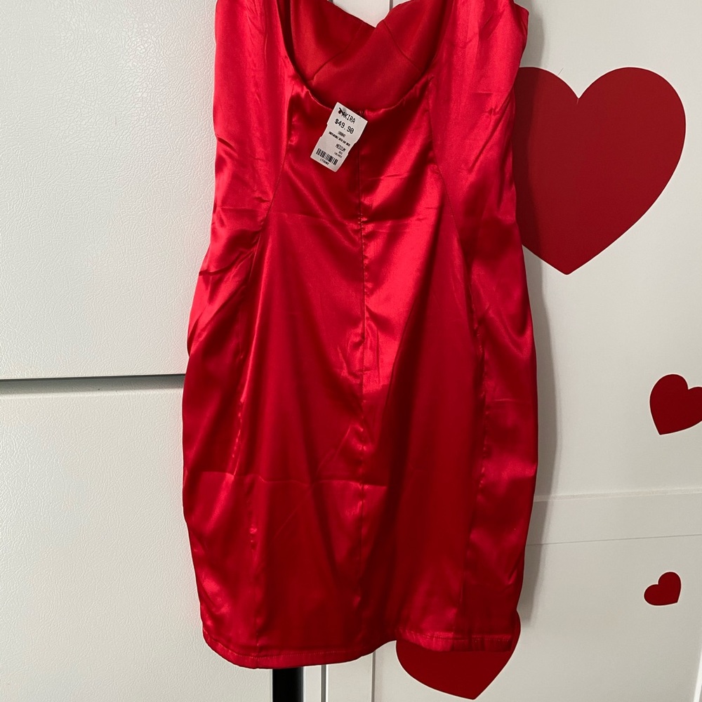Irreplaceable Satin Mini Dress - Picture 5 of 5